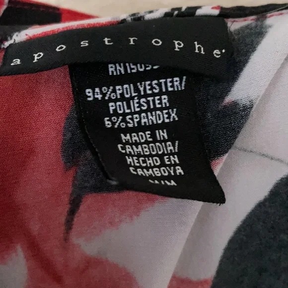 Apostrophe Woman’s Sleeveless Top Size Medium - Picture 4 of 6